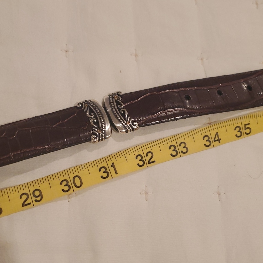 Reversible Black and Silver Belt with Ornate Design - Picture 7 of 7